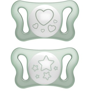 Chicco succhietto micro lumi silicone 0-2m 2 pezzi