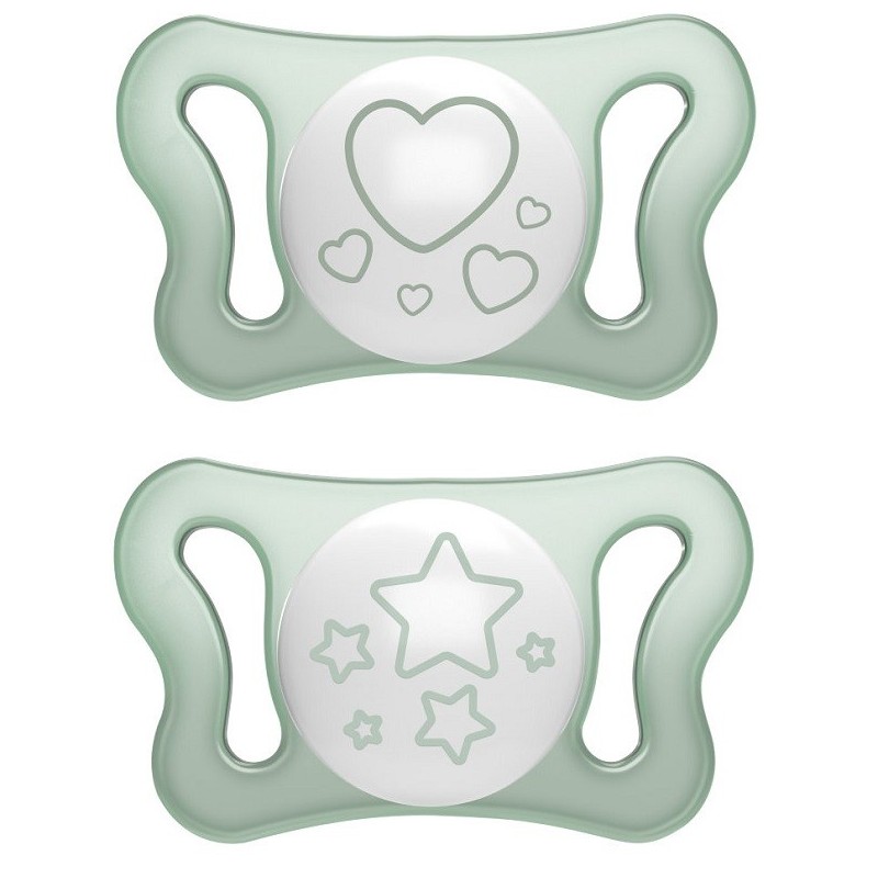 Chicco succhietto micro lumi silicone 0-2m 2 pezzi Chicco succhietto micro lumi silicone 0-2m 2 pezzi