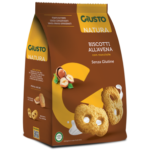 Giusto senza glutine biscotti avena con nocciole 250 g