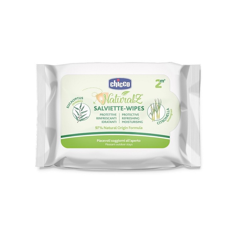 Chicco zanza salviette naturale 20 pezzi Chicco zanza salviette naturale 20 pezzi