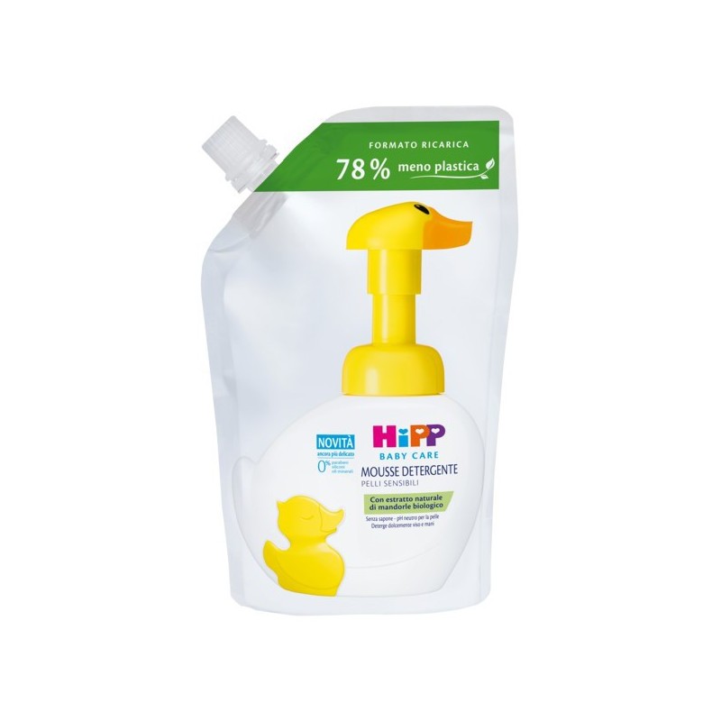 Hipp baby care ricarica mousse detergente paperella fun 250ml