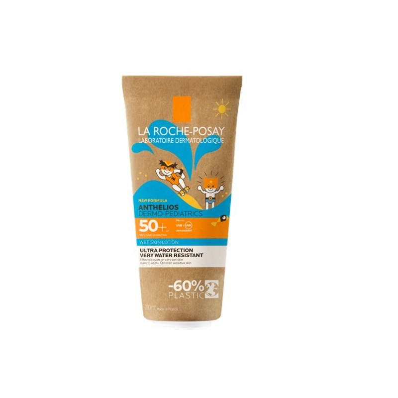 Anthelios gel pelle bagnata bambino 50+ 200 ml paperpack