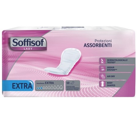 Pannolone per incontinenza sagomato soffisof lady extra 10 pezzi