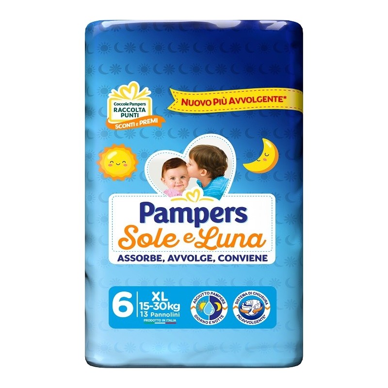Pampers sole luna xl 13 pezzi