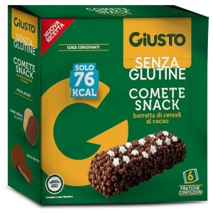 Giusto senza glutine comete snack 6 confezioni da 20 g