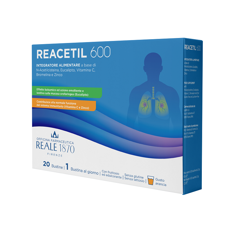 Reacetil 600 20 bustine reale 1870