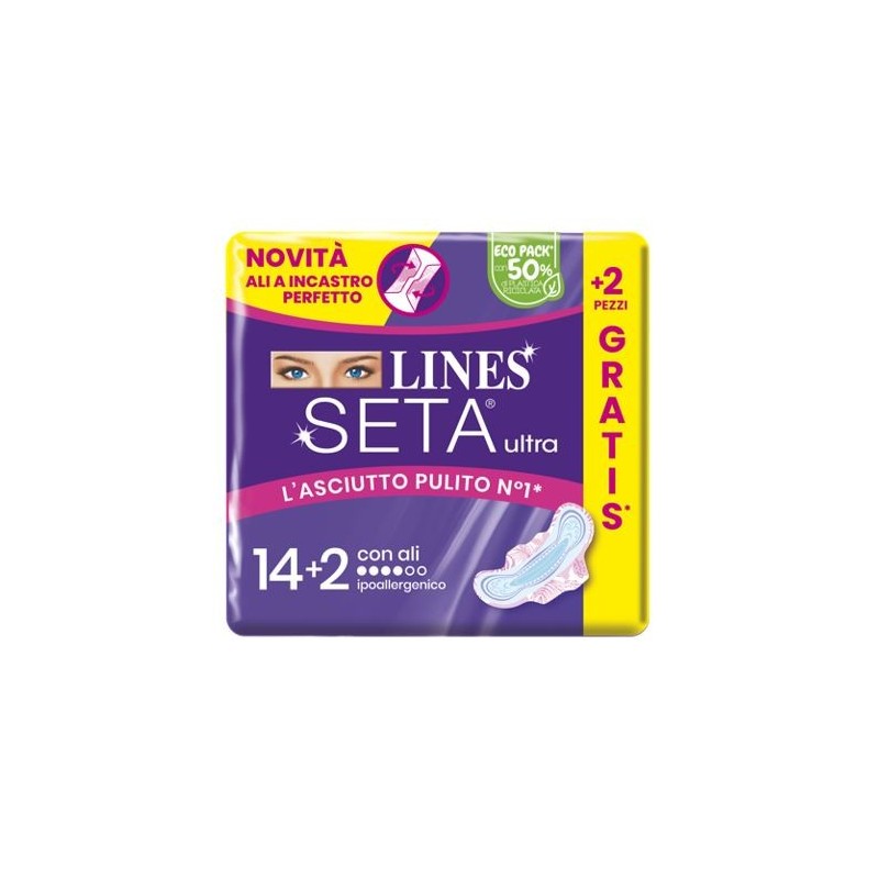 Lines seta ultra assorbenti ali cp 14+2 pezzi