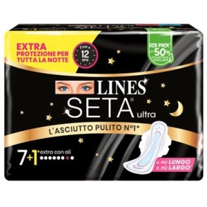 Lines seta ultra assorbenti extra dwct 7+1 pezzi