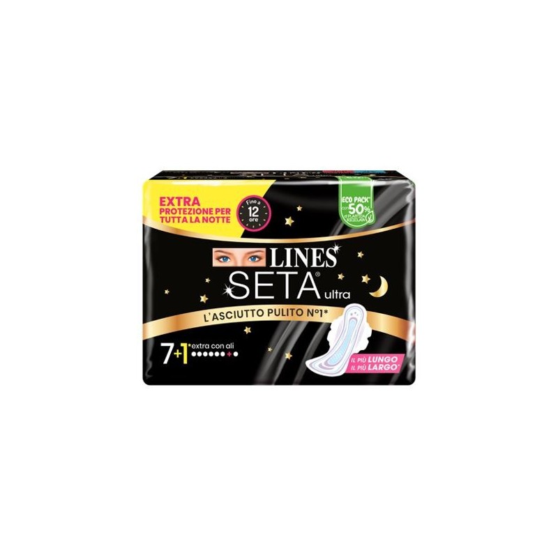 Lines seta ultra assorbenti extra dwct 7+1 pezzi
