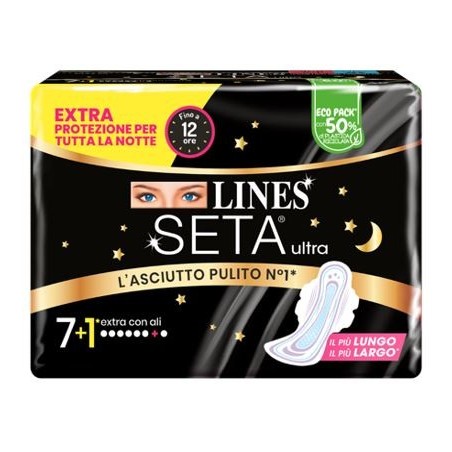 Lines seta ultra assorbenti extra dwct 7+1 pezzi