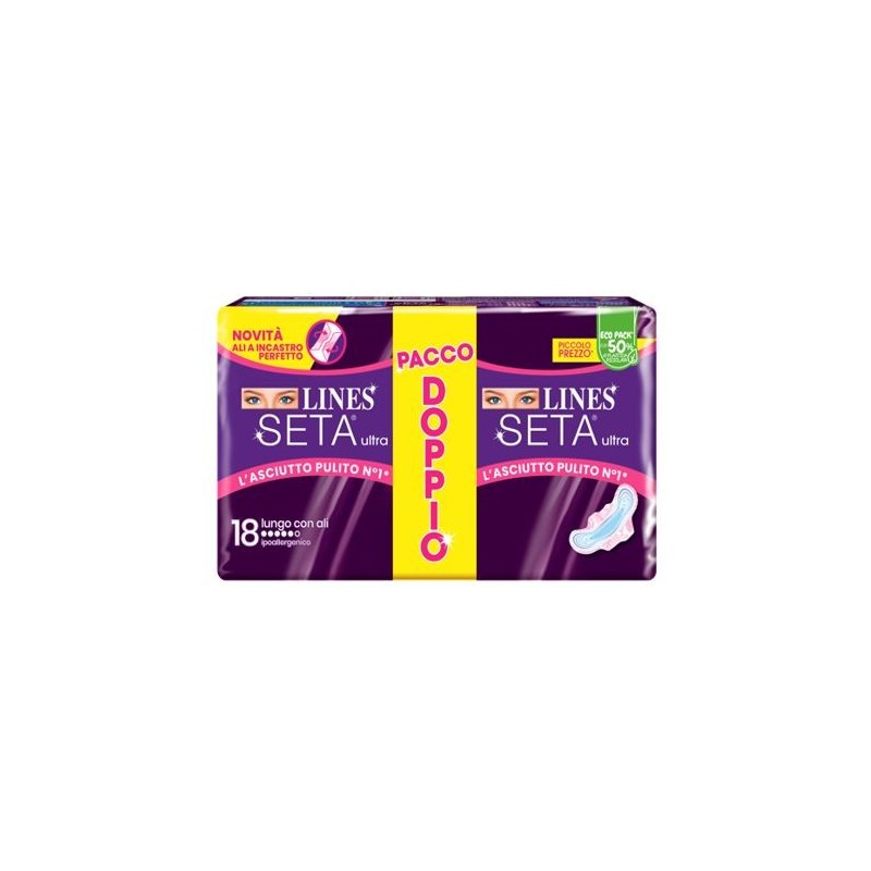 Lines seta ultra assorbenti lungo vp dwct 18 pezzi