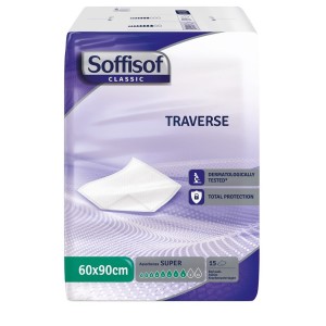 Traversa per incontinenza soffisof classic 8 gocce 60 x 90 15 pezzi