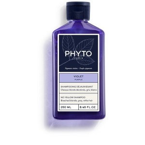 Phyto violet shampoo anti giallo per capelli biondi decolorati grigi bianchi 250 ml