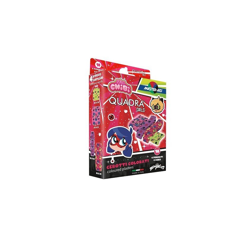Cerotto master-aid quadra girls lady bug assortiti 18 pezzi Cerotto master-aid quadra girls lady bug assortiti 18 pezzi