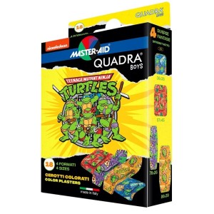 Cerotto master-aid quadra boys ninja turtles assortiti 18 pezzi
