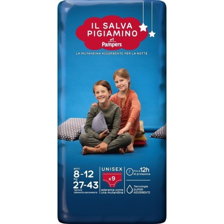 Pannolino pampers babycare salvapigiamino l/xl 9 pezzi