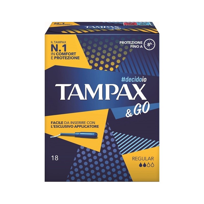 Tampax &go regular 18 pezzi