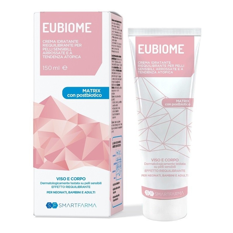 Eubiome crema idratante riequilibrante pelli sensibili arrossate tendenza atopica 150 ml