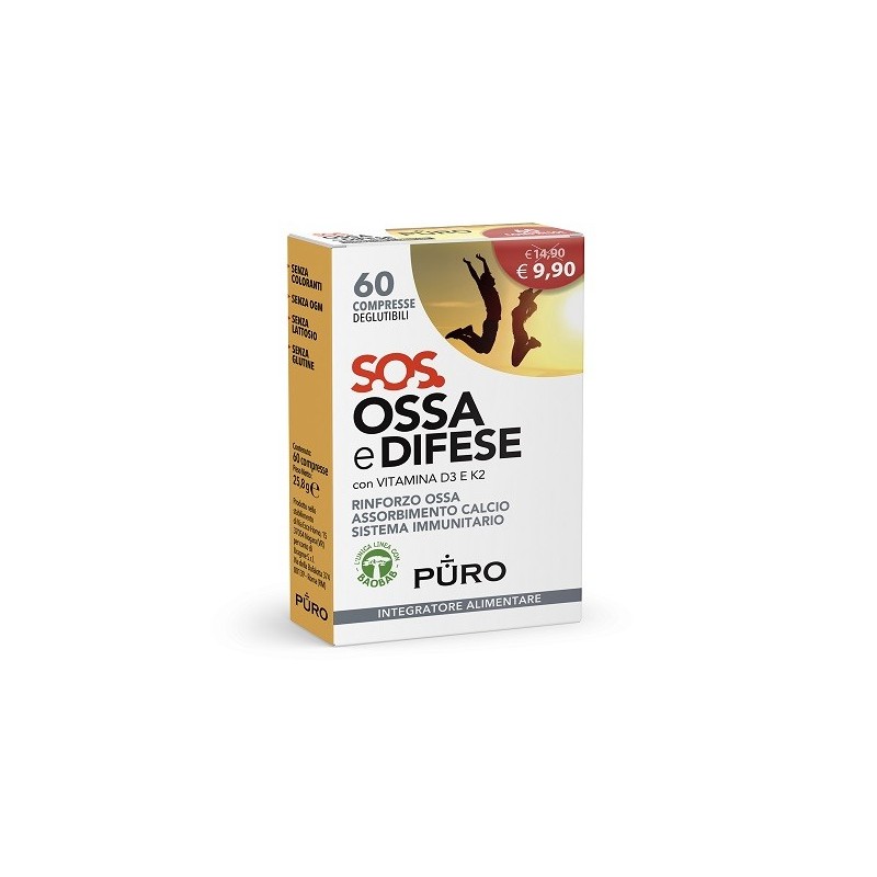 Puro sos ossa e difese 60 compresse deglutibili