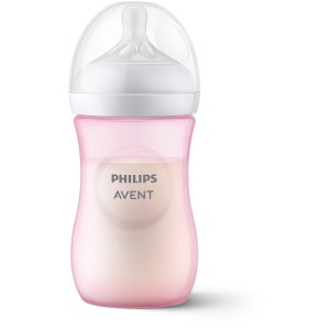 Avent biberon natural response da 260ml rosa tettarella flusso 3