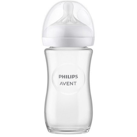 Avent biberon natural response in vetro da 240ml tettarellaflusso 3