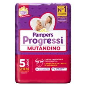 Pampers progressi mutandina junior 17 pezzi