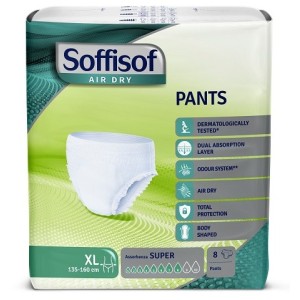 Pannolone soffisof air dry pants super extralarge 8 pezzi