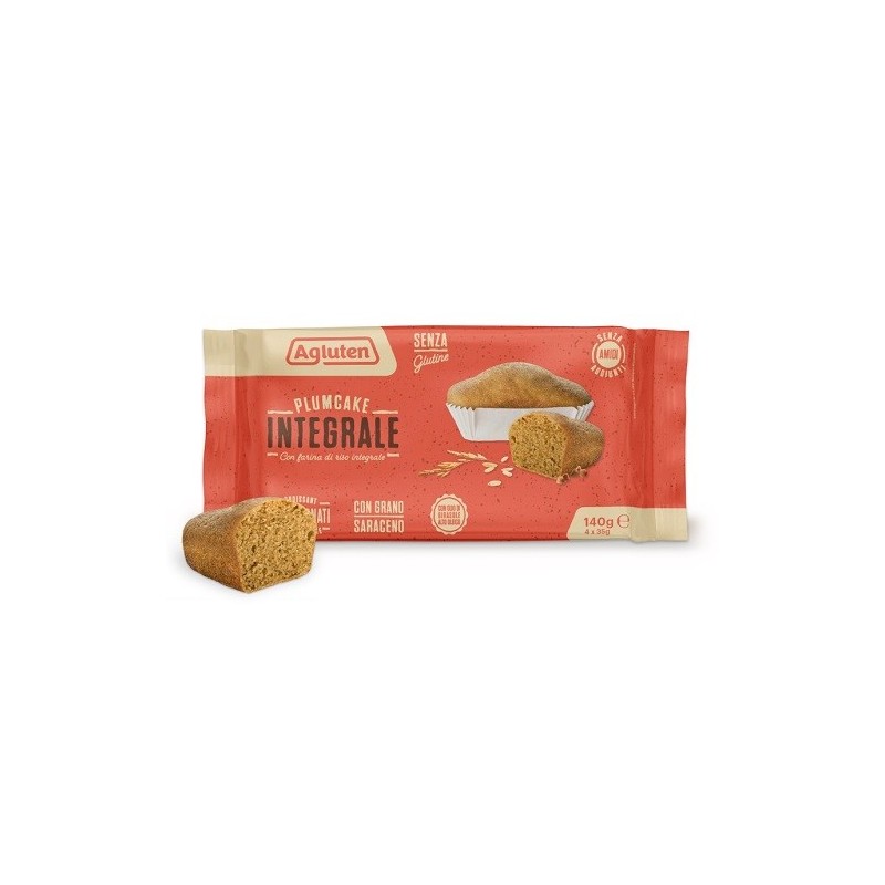 Agluten plumcake integrale 4 pezzi da 35 g