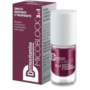 Dermovitamina micoblock 3in1 smalto idratante traspirante prugna 5 ml
