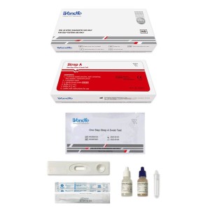 Test one step strep a determinazione qualitativa antigeni streptococco a in tampone faringeo autodiagnostico wondfo
