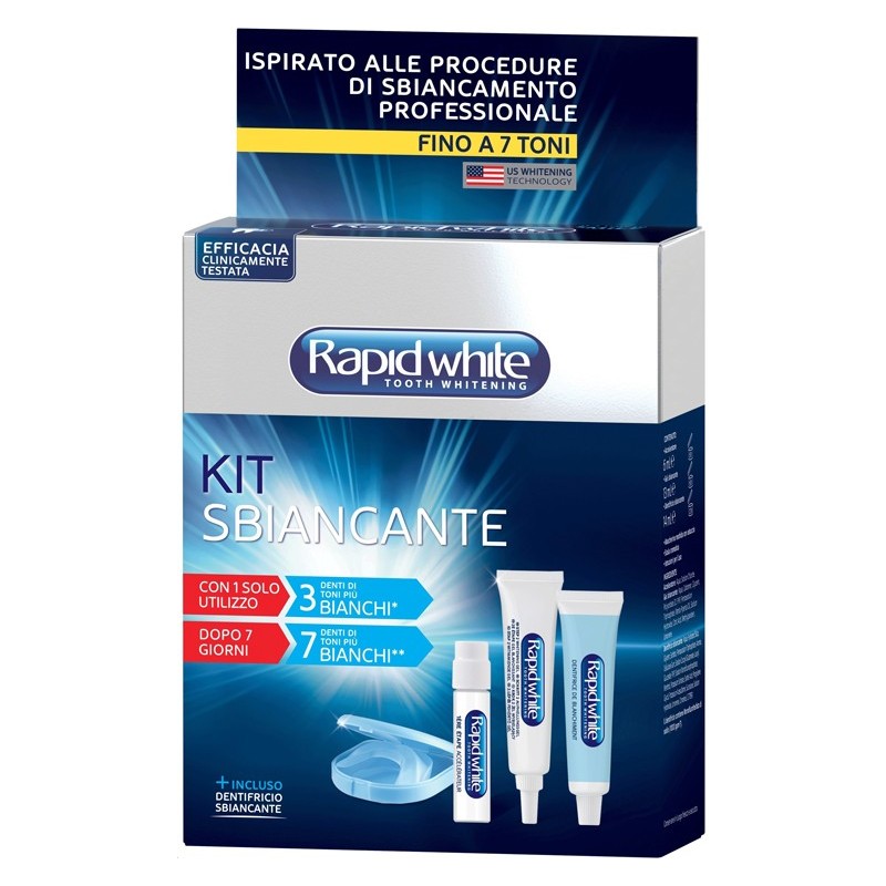 Rapid white kit bite dentale sbiancante