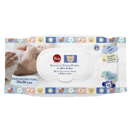 Trudi baby care salviettine igiene corpo 40 pezzi Trudi baby care salviettine igiene corpo 40 pezzi