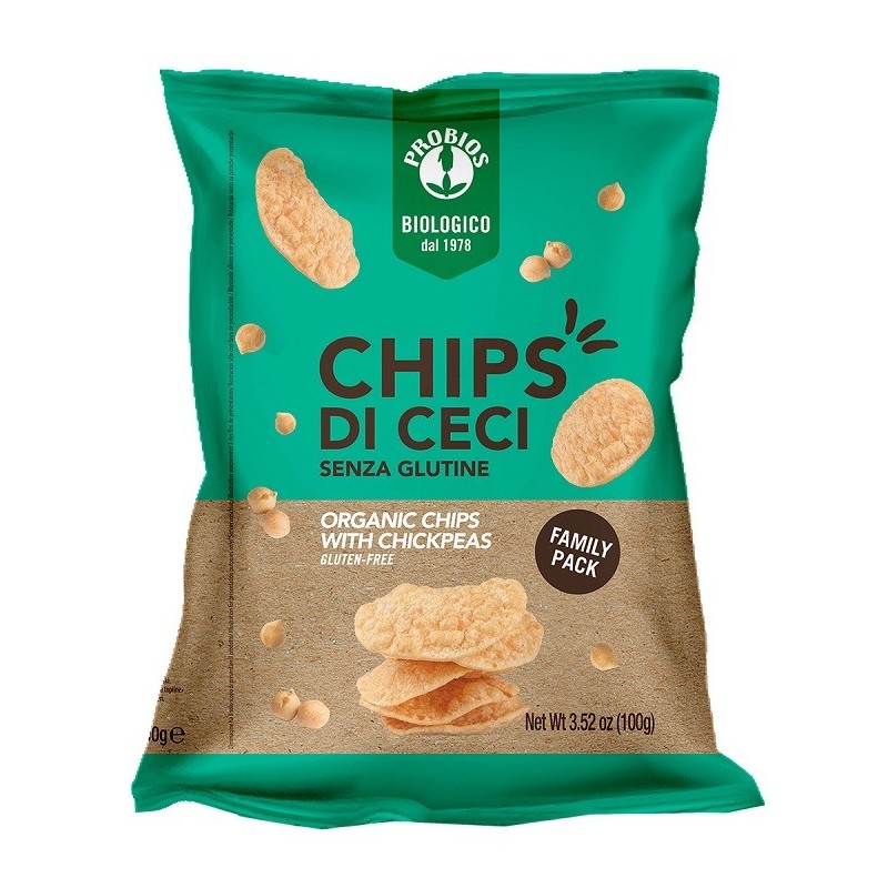 Probios chips di ceci 100 g pack risparmio Probios chips di ceci 100 g pack risparmio