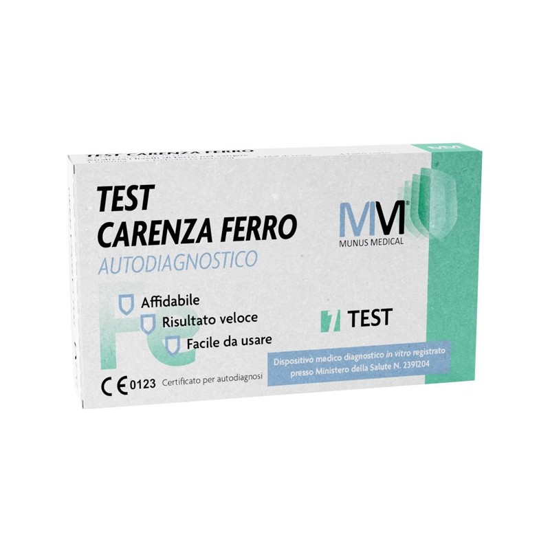 Munus medical test autodiagnostico carenza di ferro