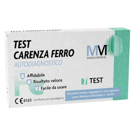 Munus medical test autodiagnostico carenza di ferro Munus medical test autodiagnostico carenza di ferro
