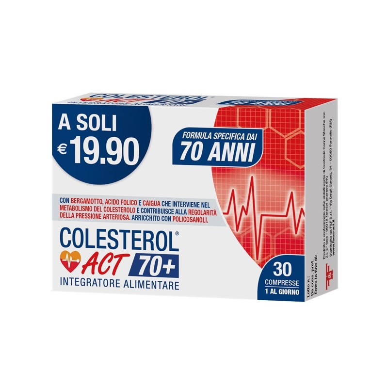 Colesterol act 70+ 30 compresse