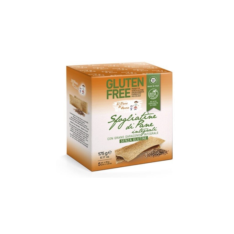 Il pane di anna sfogliatine pane integrale senza glutine 315g