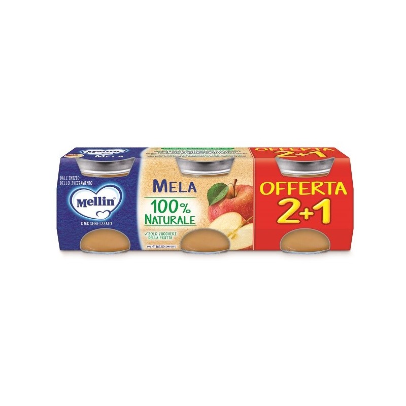 Mellin omogeneizzato mela 3pz da 100 g