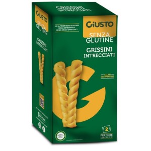 Giusto senza glutine intrecciati grissini 150 g
