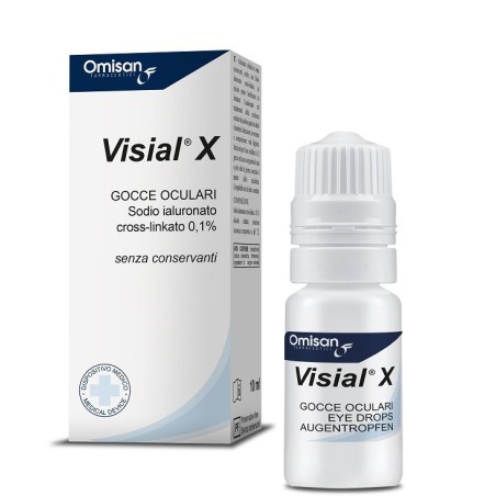 Gocce oculari visial x acido ialuronico cross-linkato 0,1% 10 ml