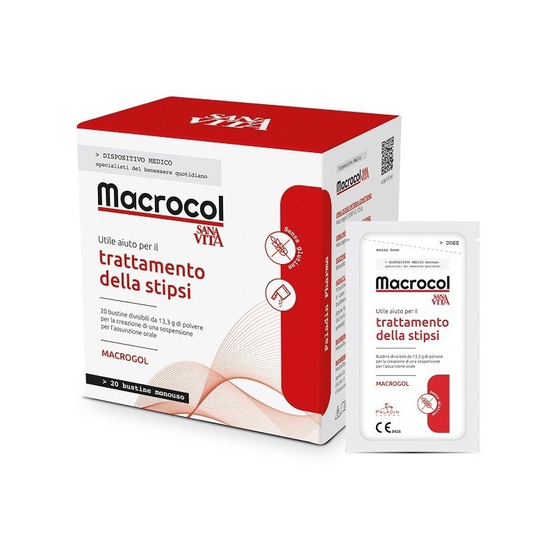 Sanavita macrocol plus 20 bustine da 13,81 g Sanavita macrocol plus 20 bustine da 13,81 g