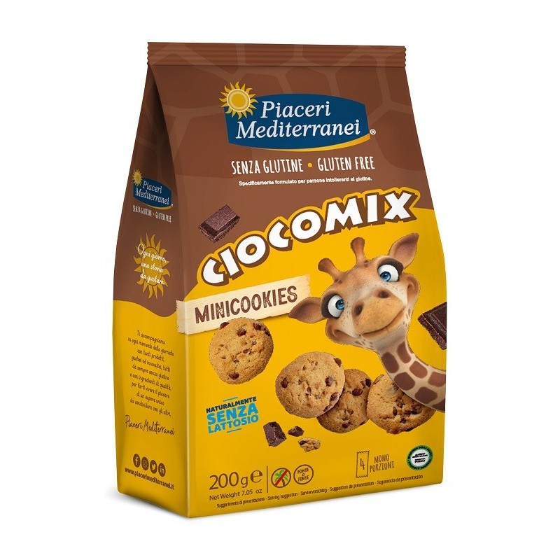 Piaceri mediterranei ciocomix mini cookies 4 monoporzioni da50 g