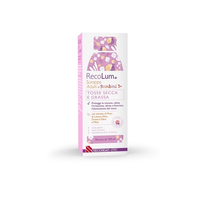 Recolum sciroppo tosse adulti-bambini 150 ml
