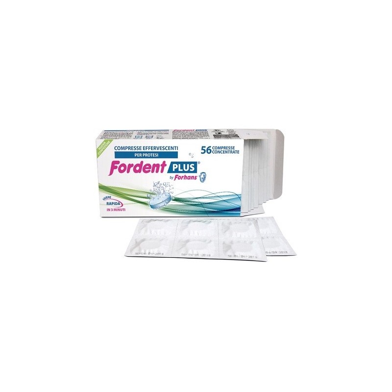 Fordent plus 56 compresse concentrate per dentiere e apparecchi ortodontici