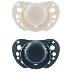 Chicco succhietti air blu silicone 6-16 mesi 2 pezzi