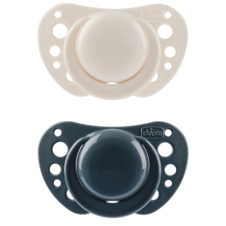 Chicco succhietti air blu silicone 6-16 mesi 2 pezzi