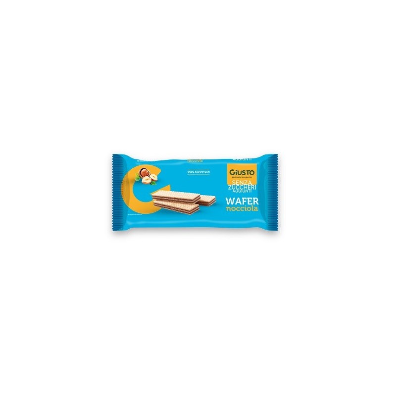 Giusto senza zucchero wafers nocciola 150 g