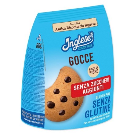 Inglese biscotti gocce di cioccolato senza zuccheri aggiunti200 g