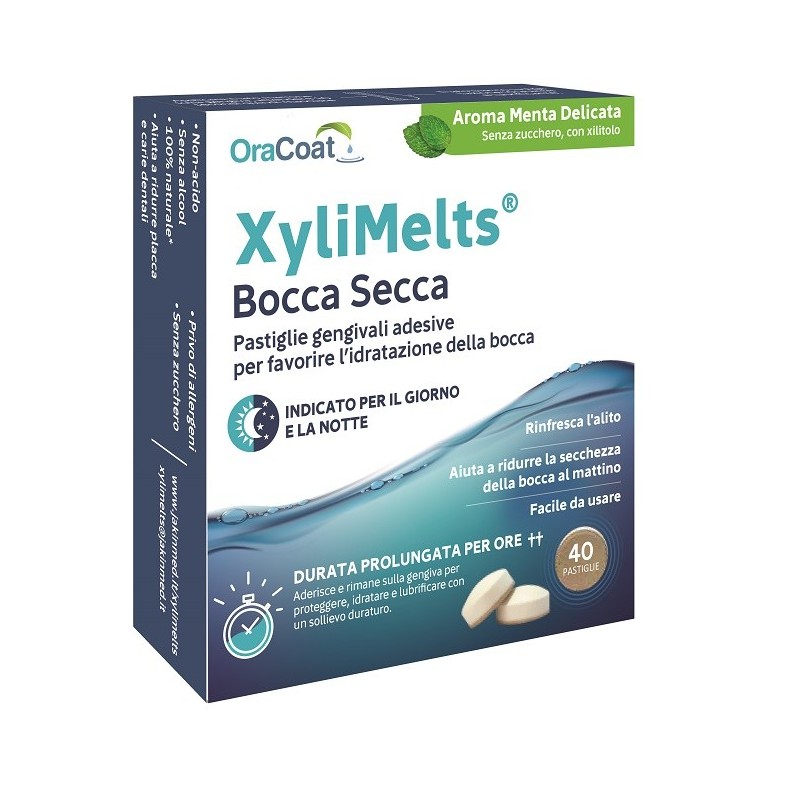 Xylimelts 40 pastiglie menta delicata Xylimelts 40 pastiglie menta delicata