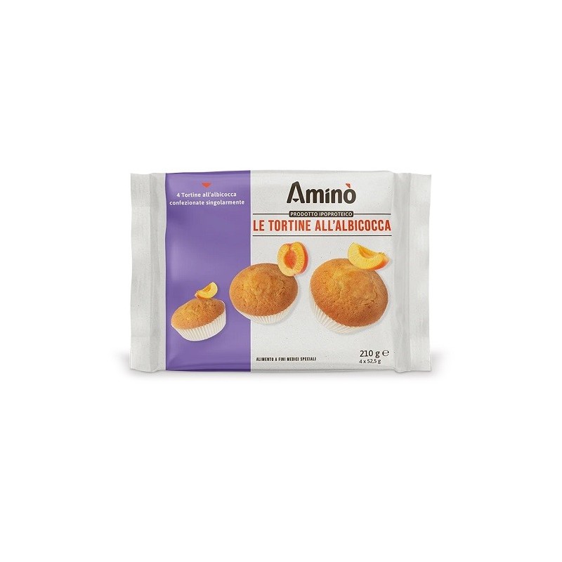 Amino' le tortine albicocca 4 pezzi da 52,5 g